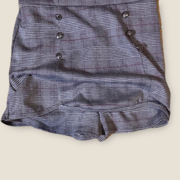 NWT Fashion Nova Plaid Romper - Y2K Vibes - Picture 4 of 6